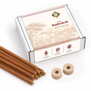 Organic Rudraksh  Cow Dung Dhoop stick (100 gm)